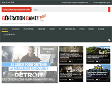 Tablet Screenshot of generation-game.com